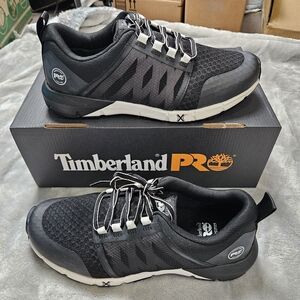 Timberland PRO Work Sneakers Men Size 8.5W Black Safety Work Shoes ASTM EH